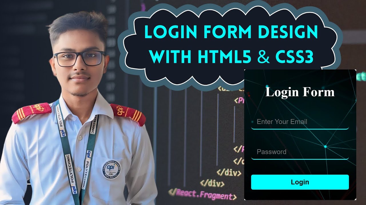 Login Form Design with HTML5 & CSS3 - YouTube