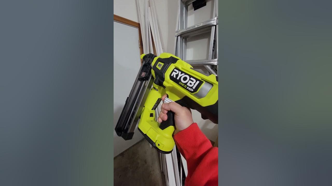 Ryobi Framing Nailer (In HAND!) Shorts YouTube