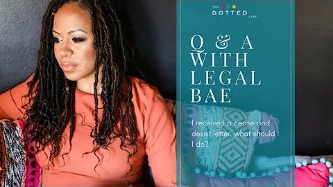 I received a cease and desist letter, what should I do?