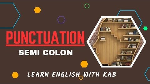 USE OF SEMICOLON I PUNCTUATION #english #css #pms #grammar #learnenglish #ielts