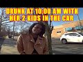 Bodycam DUI Arrest - Mom Drives Drunk and Crashes with 2 Kids in Car
