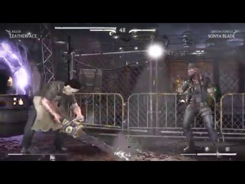 Mortal Kombat X Leatherface vs. Sonya Blade