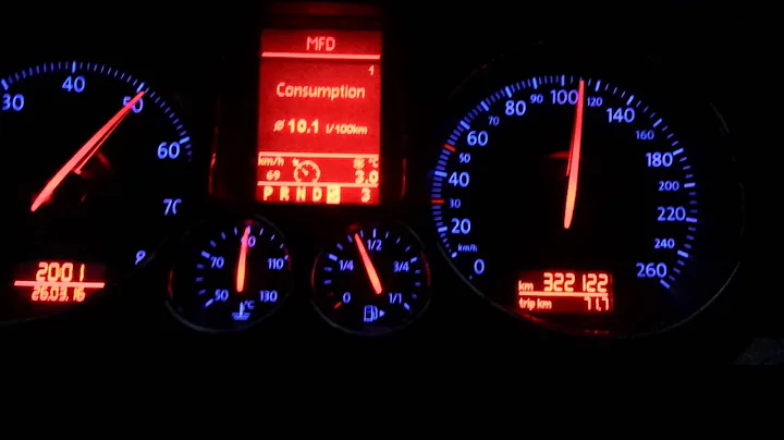 Vw passat 3.2  acceleration to 100 km\h