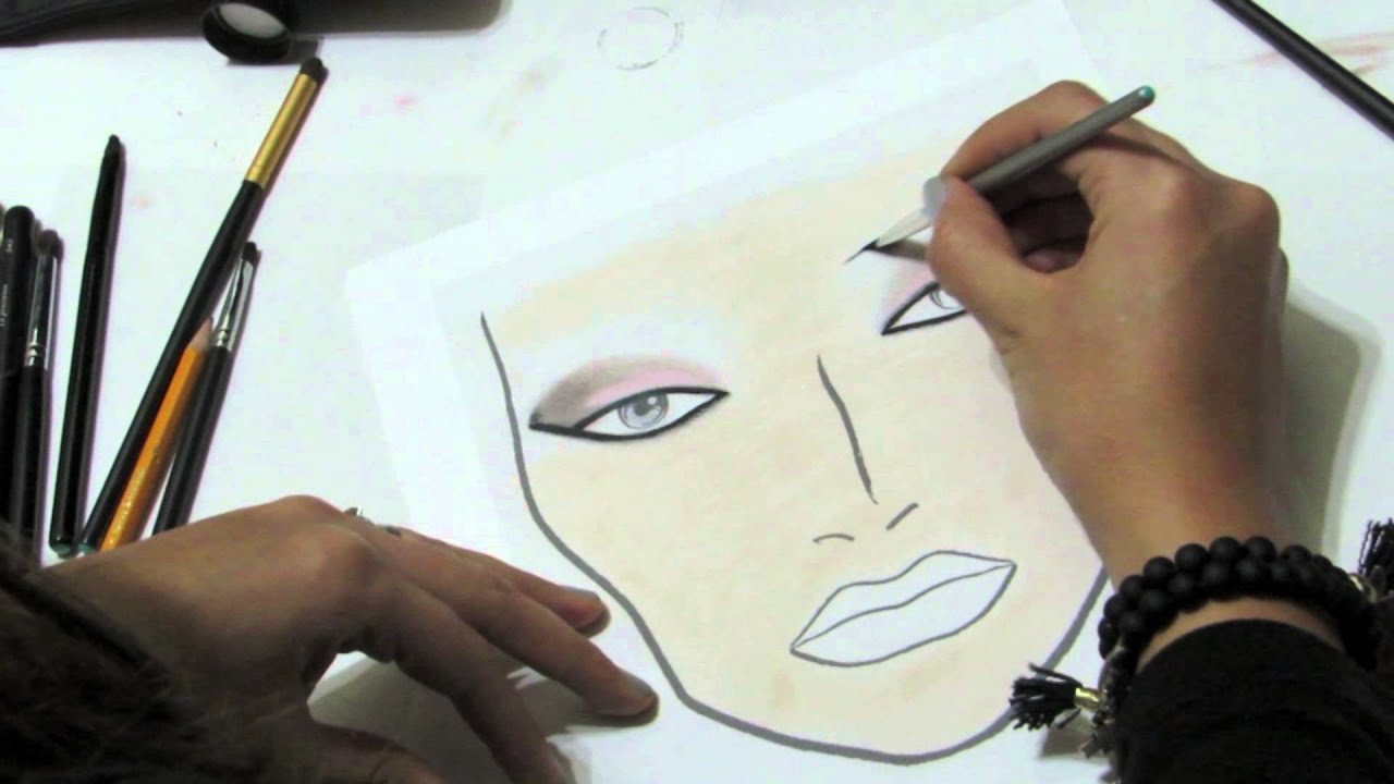 Practica tu maquillaje en PAPEL.