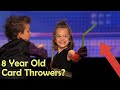 8 YO Card Throwers? This WILL BLOW YOU AWAY...