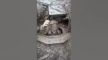 ukraine soldier with 1000 yard stare from battle