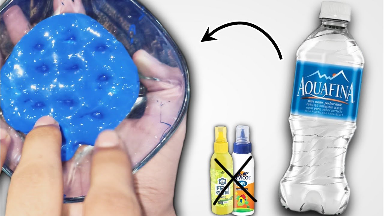 How to make easy water sugar slime💧in 1 minute at home