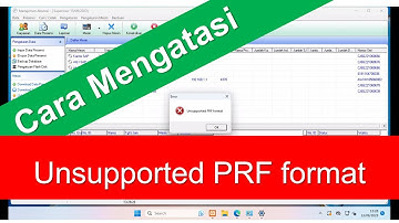 How to solve error unsupported PRF Format on attendance management software