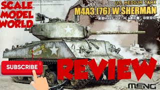 MENGS M4A3 76(W) Sherman! #hobbies #tanks #plasticmolding #military #hobby #modeltank #modeltank