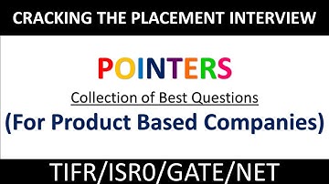 POINTERS||TECHNICAL INTERVIEW SERIES-10|| BY YASHVARDHAN SONI