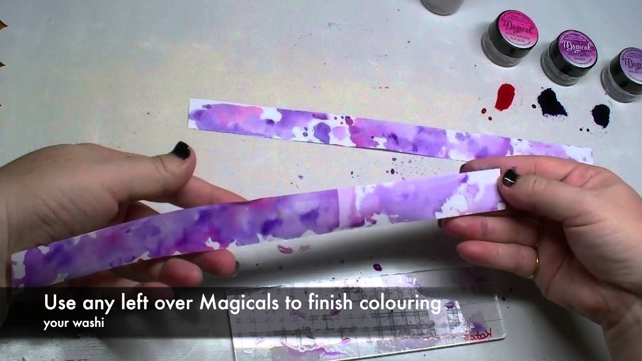 Lindy's DIY Watercolour Washi Tape YouTube