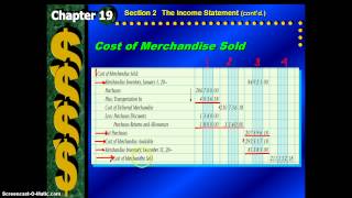 Chapter 19 Section 2 - The Income Statement