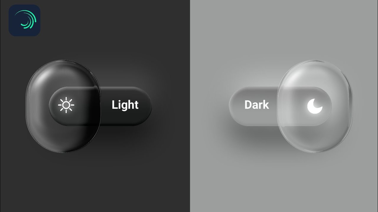 Glossy Toggle Animation Tutorial in Alight Motion | Easy Mobile ...