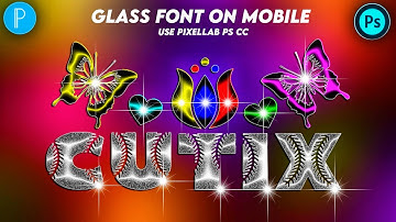Glass Font Editing | Ps Touch Glass Font | Glass Font Dp Editing |  How to make glass font |