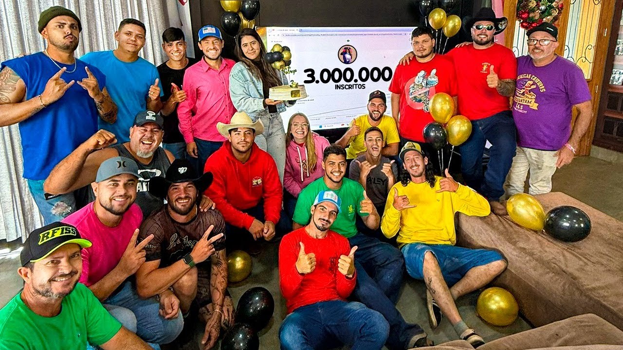 BATI 3 MILHÕES DE INSCRITOS NO MEU CANAL