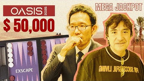 MEGA JACKPOT ▸ 2025 Dubai Oasis International Backgammon Cup