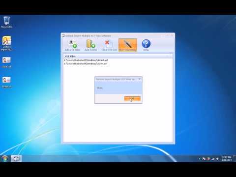 How To Use Outlook Import Multiple VCF Files Software