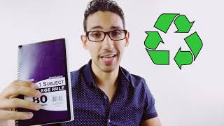 How to make an easy no sew journal | step by step tutorial | DIY