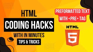 HTML Basics: Preformatted Text with PRE Tag II HTML Tutorial: Preserving Spaces and Line Breaks Net Worth