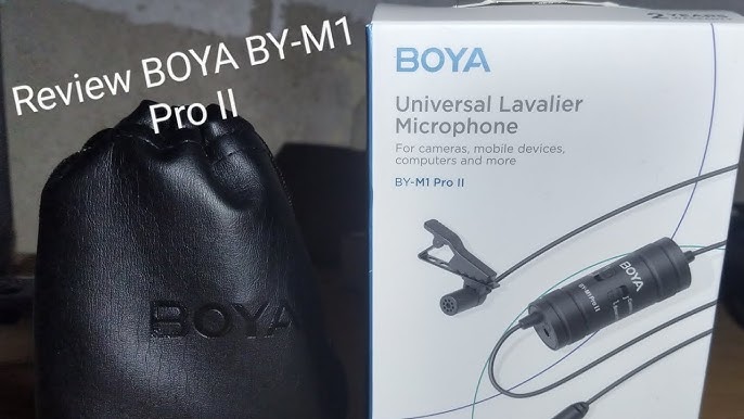 Micrófono lavalier Boya BY-M1 solapa - Almacén Metrocamaras
