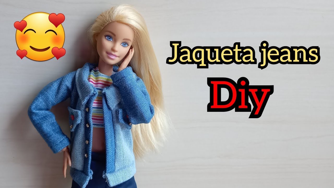 Jaqueta Jeans para Barbie  Como Fazer Roupinha de Boneca - 動画