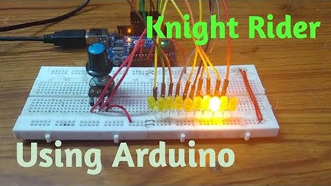 How to make led knight rider using arduino