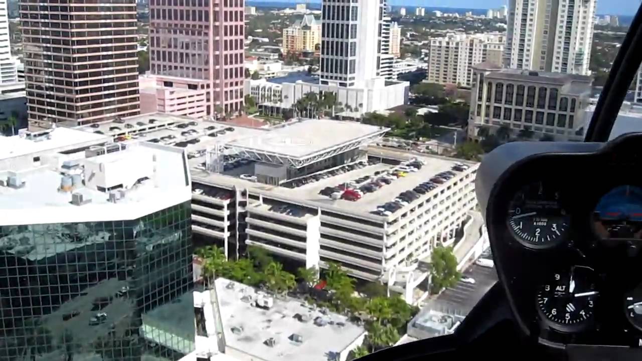 r-44 landing downtown fort lauderdale helipad