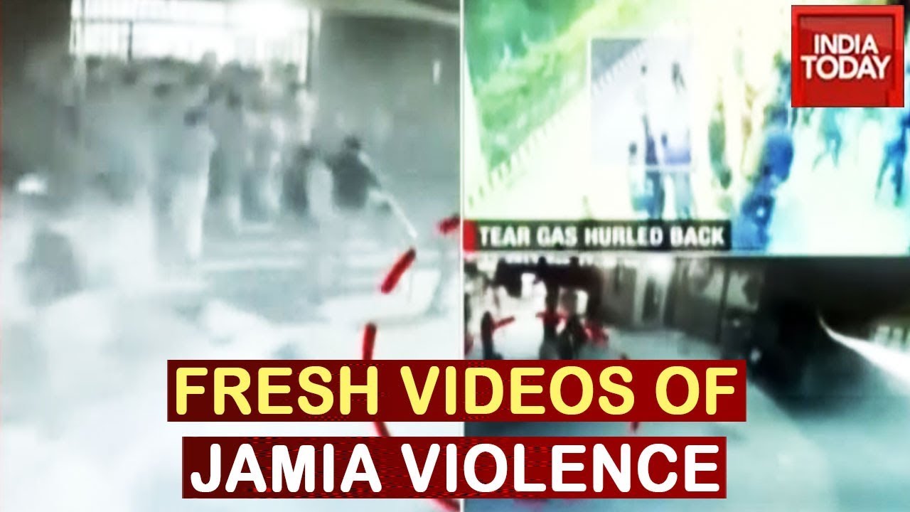 3 New Footages Of Violence At Jamia Mila University On Dec 15