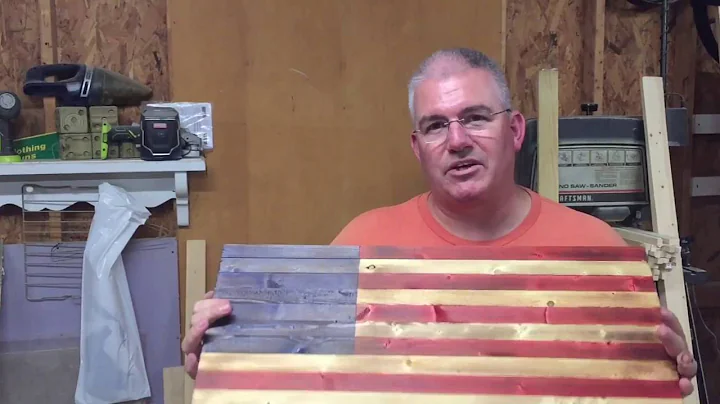 Rustic American Flag / Stained / DIY
