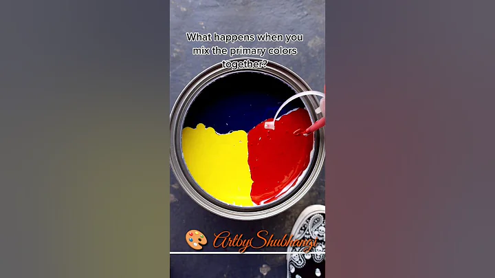 Color Mixing Recipes Just From Red, Yellow and Deep Blue | Primary Colors #shorts #colors #art