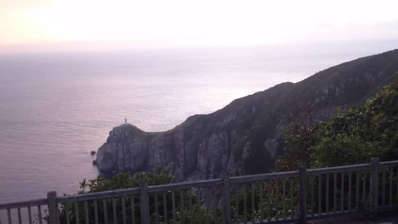 Japan's most beautiful island)FUKUE jima of GOTO island:Osezaki under the evening sun #1(At sunset)