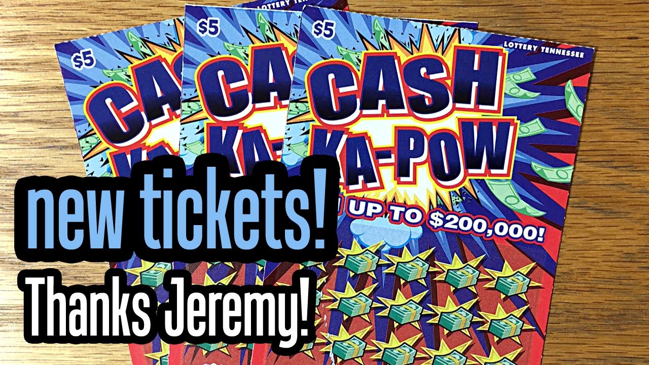 New Tickets! 3X 5 Cash KaPow Tennessee Lottery Scratch Offs YouTube