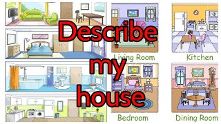 وصف المنزل بالإنجليزي|كتابة فقرة⬅️how to describe my house ➡️easy way to write paragraph