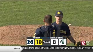 HIGHLIGHTS: Michigan baseball takes down MSU in game three of series