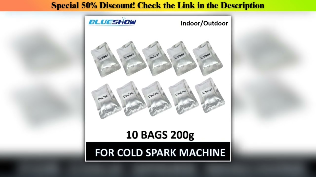 Discount 10 bag Ti Powder 600W Cold Spark Machine 200gBag For 750W Cold Sparkular Machine Sparker