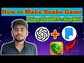 How to Make Android Game Using ChatGPT !!