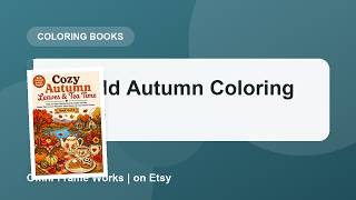 Fall Coloring Pages, Bold and Easy, Print Today #Shorts