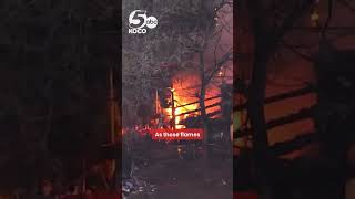 Oklahoma City crews battle large flames that engulfed structure