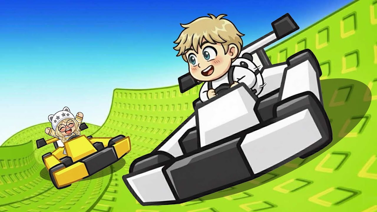 Reaching MAX SPEED in Roblox Ride a Cart Down a Slide!