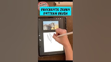Make a Zebra Seamless Pattern Brush #procreate #procreatebrushes #procreatebrush #AlwaysBeColoring