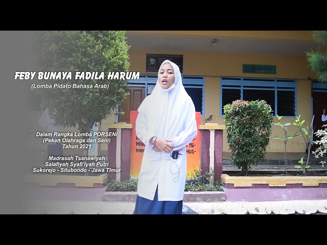 FEBY BUNAYA FADILA HARUM - PIDATO BHS ARAB (Porseni Kecamatan) class=