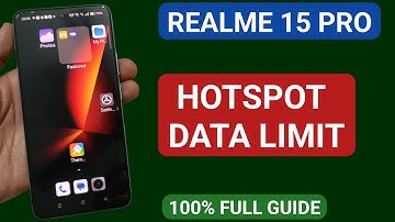 realme 15 Pro me hotspot data limit kaise set kare