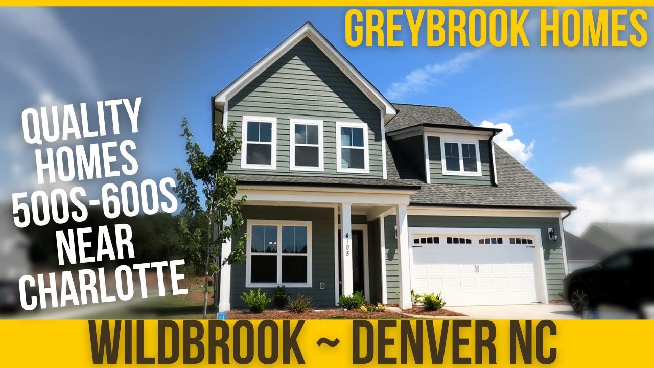 Denver NC Classy WILDBROOK Neighborhood [Greybrook Homes] YouTube