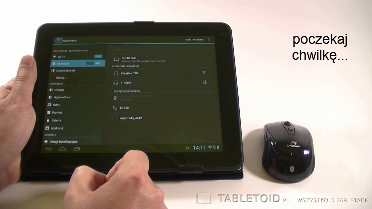 Jak połączyć mysz bluetooth z tabletem Kiano Pro 10 Dual