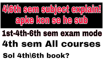 4\6th sem subject structure! Exam info? Book info? | aryan update-DU