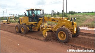 Heavy Motoniveladora SDLG Grading Plowing Road លីប៊ីល័រភ្ជួរដីធ្វើផ្លូវ