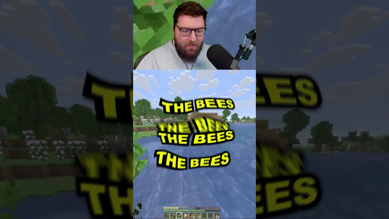 YOU DONT MESS WITH THE BEES #minecraft