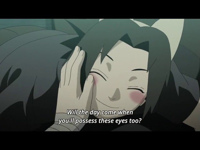 Sasuke sees Itachi crying with the Sharingan class=