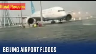 China Beijing Airport Floods After Typhoon Doksuri Hits Capital