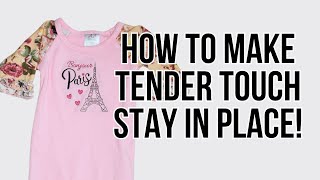 How I Make Tender Touch Stay in Place | Machine Embroidery Tutorial Beginners Guide to Embroidery